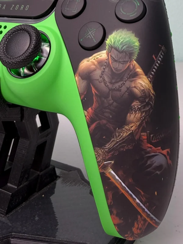 Roronoa Zoro One Piece - RGB LED - Custom Wireless Controller for PS5 Or PC - Image 3