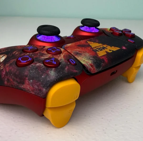 X-Men Dark Phoenix - RGB LED - Custom Wireless Controller for PS5 Or PC - Image 6