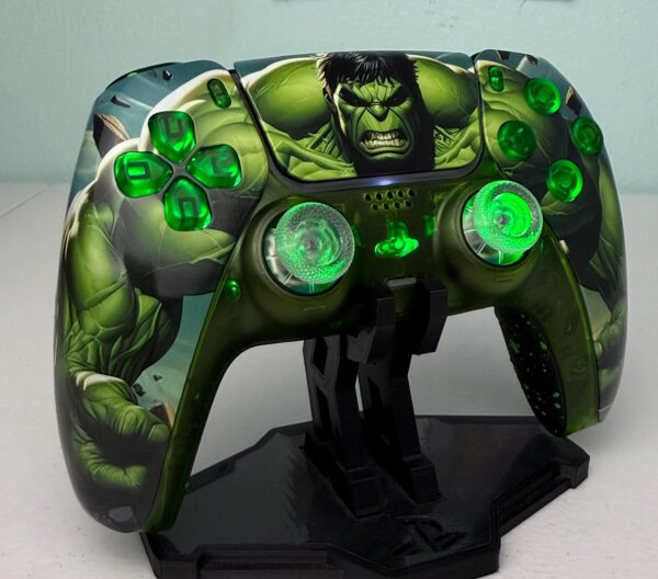 Marvel The Incredible Hulk - RGB LED - Custom Wireless Controller for PS5 Or PC - Image 3