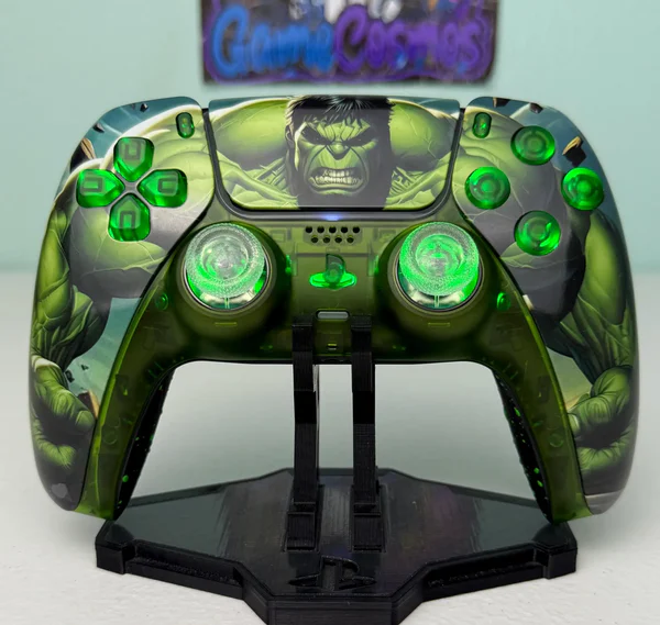 Marvel The Incredible Hulk - RGB LED - Custom Wireless Controller for PS5 Or PC