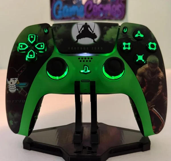 Roronoa Zoro One Piece - RGB LED - Custom Wireless Controller for PS5 Or PC - Image 8