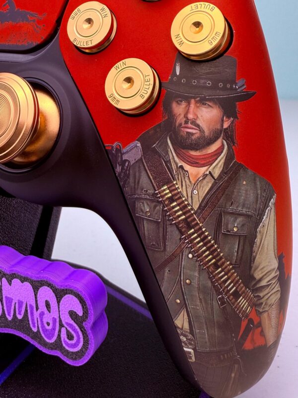 RDR + RDR2 Red Dead - Real Metal - Custom Wireless Controller for PS5 Or PC - Image 6
