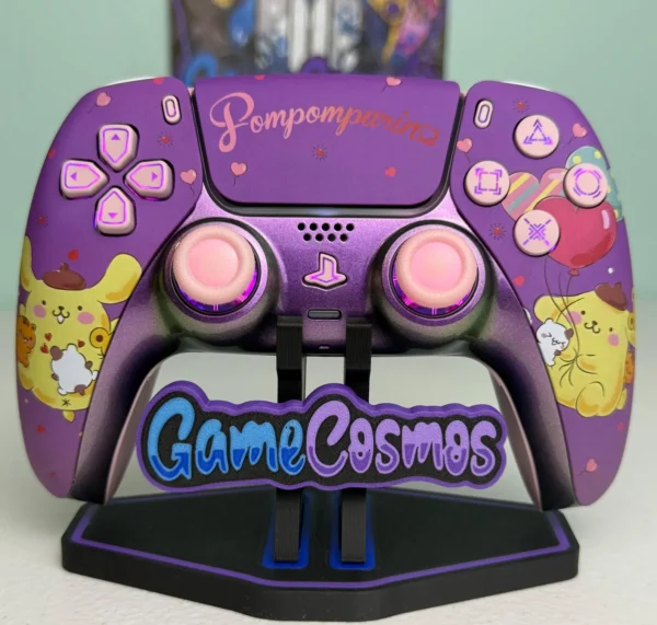 Sanrio Pompompurin - RGB LED - Custom Wireless Controller for PS5 Or PC G GameCosmos