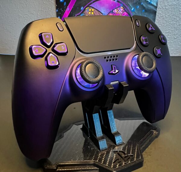 Gradient Matte Purple Black - RGB LED - Custom Wireless Controller for PS5 Or PC - Image 4