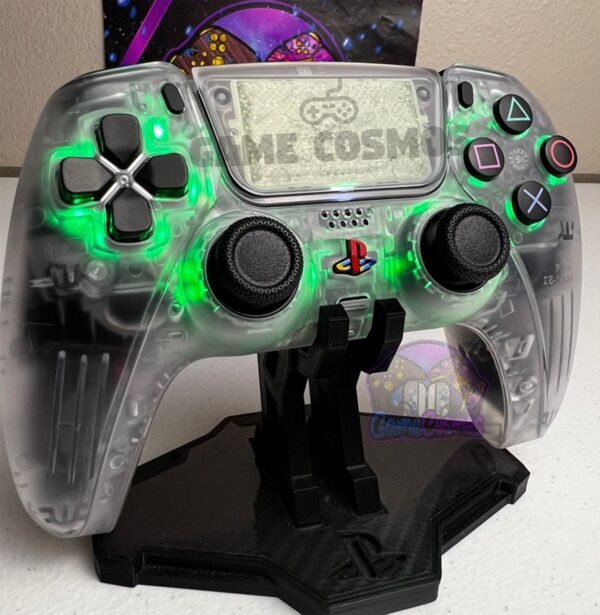 Custom Retro Ps Theme - Original Clear - RGB LED - Custom Wireless Controller for PS5 Or PC - Image 4