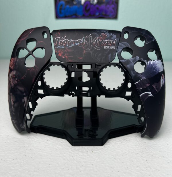 Jujutsu Anime - RGB LED - Metallic Red & Blue - Custom Wireless Controller for PS5 Or PC - Image 6