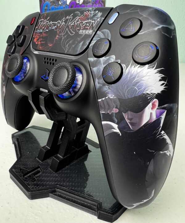 Jujutsu Anime - RGB LED - Metallic Red & Blue - Custom Wireless Controller for PS5 Or PC - Image 8