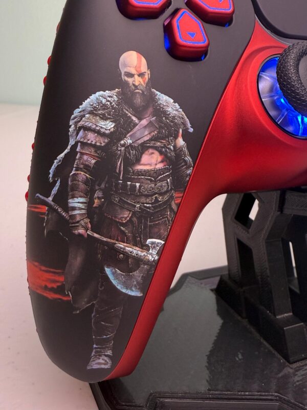 Greek Mythology God - GoW - RGB LED - Custom Wireless Controller for PS5 Or PC - Image 3