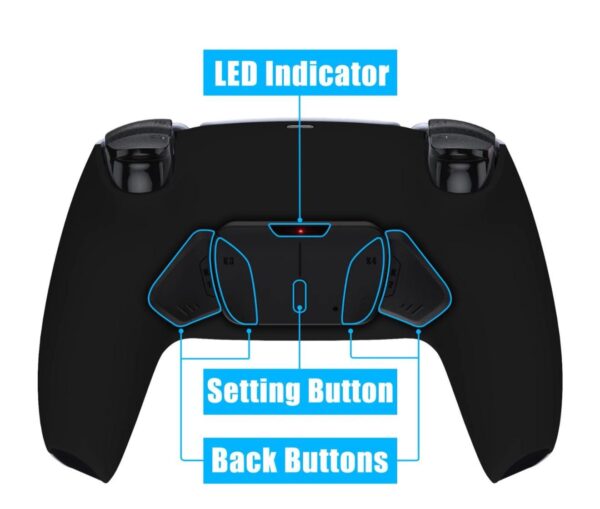 NO-Drift Halls - Back Paddles - Mouse Clicks - Elite Battery - Adjustable Sticks - Retro PS2 - Custom Wireless Controller for PS5 Or PC - Image 5