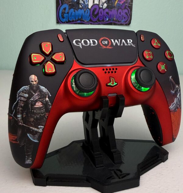 Greek Mythology God - GoW - RGB LED - Custom Wireless Controller for PS5 Or PC - Image 4