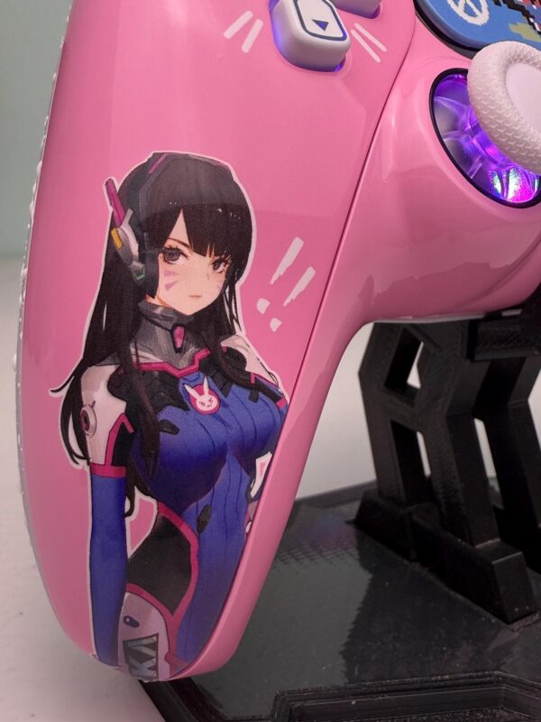D.Va Overwatch 2 - RGB LED - Custom Wireless Controller for PS5 Or PC - Image 4