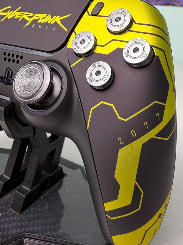 Cyber Punk - Real Metal - Soft Touch - Custom Wireless Controller for PS5 Or PC - Image 3