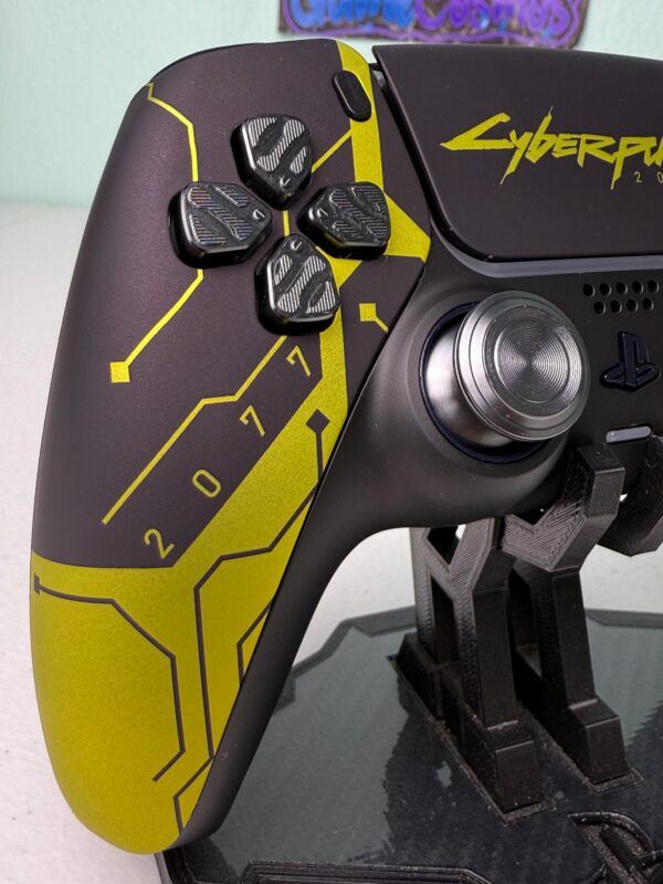 Cyber Punk - Real Metal - Soft Touch - Custom Wireless Controller for PS5 Or PC - Image 4