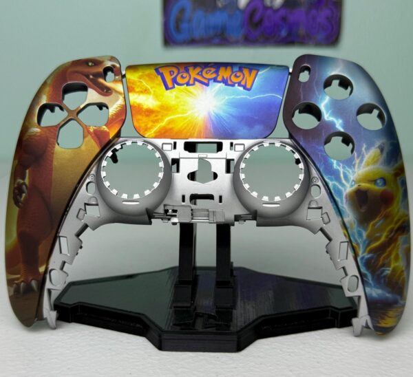 Fire Type Vs Lightning Type Monster - RGB LED - Custom Wireless Controller for PS5 Or PC - Image 5