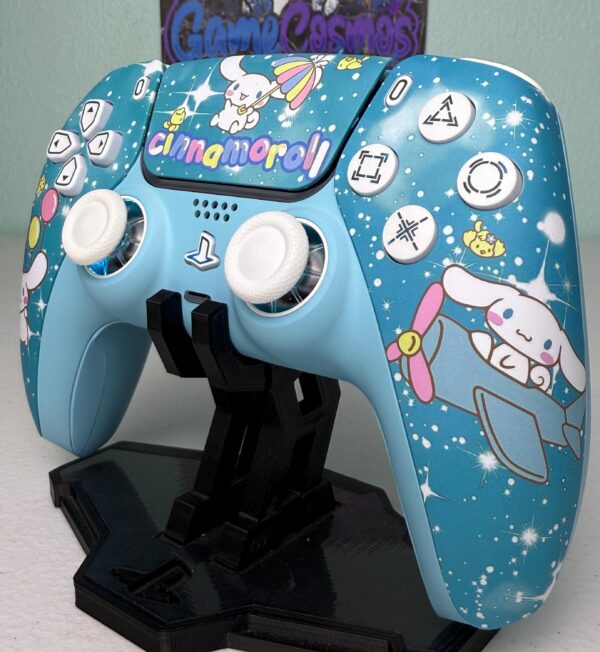 Cute Cartoon Puppy - Sky Blue - RGB LED - Custom Wireless Controller for PS5 Or PC - Image 2