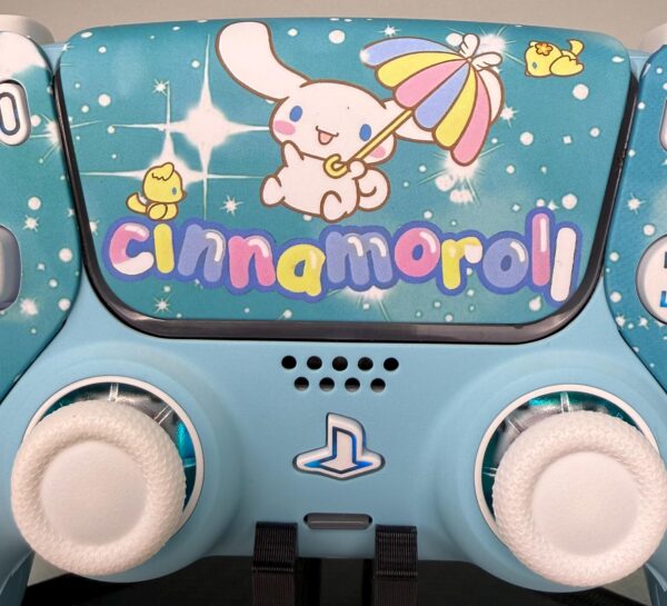 Cute Cartoon Puppy - Sky Blue - RGB LED - Custom Wireless Controller for PS5 Or PC - Image 5