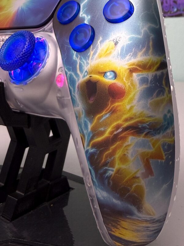Fire Type Vs Lightning Type Monster - RGB LED - Custom Wireless Controller for PS5 Or PC - Image 7