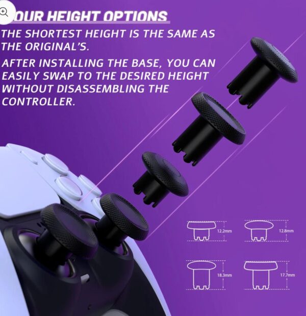 Upgrades / Addons for PS5 Controllers - NO Drift analog - Back Buttons - Mouse Click Triggers / Buttons - Super battery - Adjustable  thumbs - Image 8