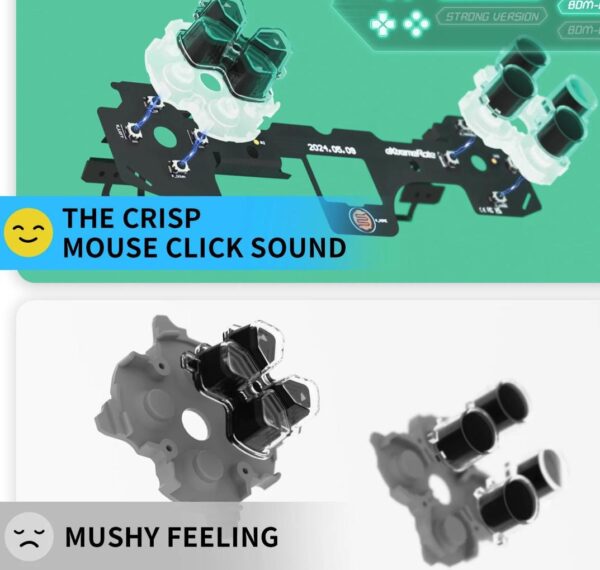 Upgrades / Addons for PS5 Controllers - NO Drift analog - Back Buttons - Mouse Click Triggers / Buttons - Super battery - Adjustable  thumbs - Image 3