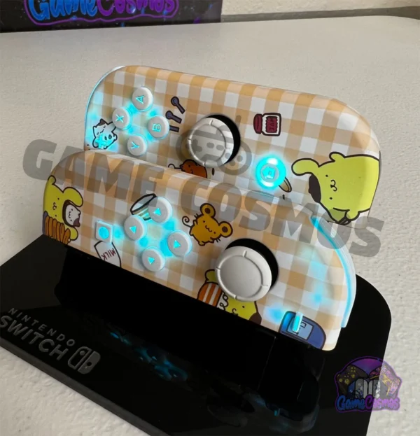 Sanrio Pompompurin - RGB LED - Custom Joycons for the Nintendo Switch - Image 3
