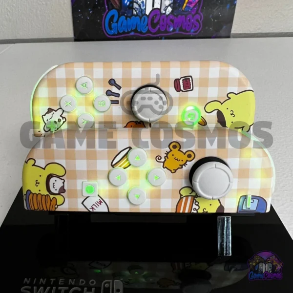 Sanrio Pompompurin - RGB LED - Custom Joycons for the Nintendo Switch - Image 2