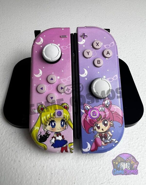 Kawaii Chibi - Cute Anime - RGB LED - Custom Joycons for the Nintend Switch