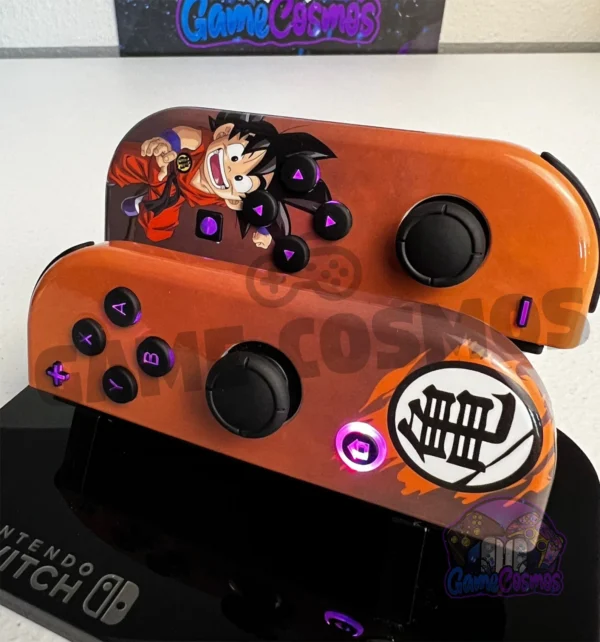 Baby Goku Dragon ball Z - RGB LED - Custom Joycons for the Nintendo Switch - Image 6