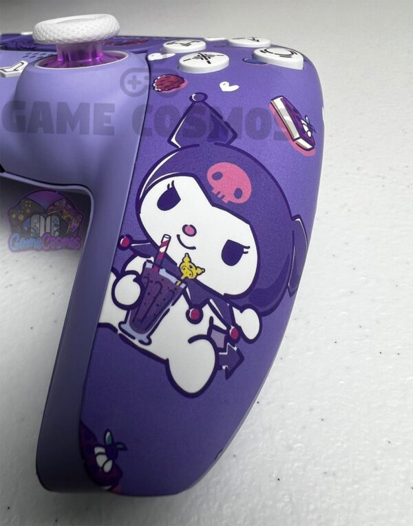 Sanrio Kuromi - RGB LED - Pink Accent - Custom Wireless Controller for PS5 Or PC - Image 5