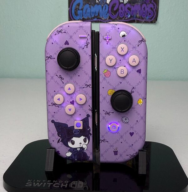 Sanrio Kuromi - RGB LED - Custom Joycons for the Nintendo Switch