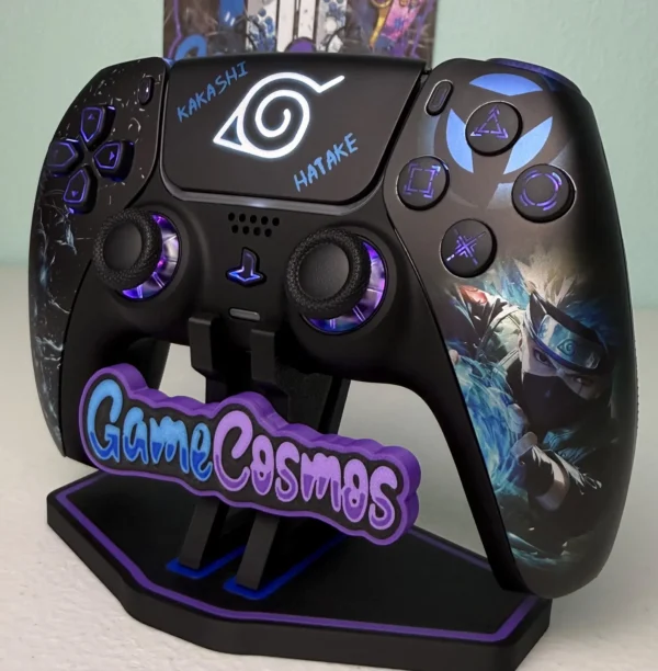 Kakashi Hatake Naruto - RGB LED - Custom Wireless Controller for PS5 Or PC - Image 2
