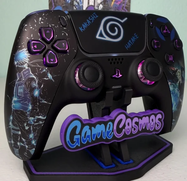 Kakashi Hatake Naruto - RGB LED - Custom Wireless Controller for PS5 Or PC - Image 4