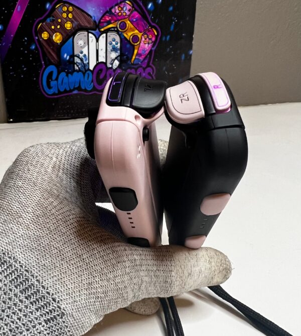 Cute Black & Pink - RGB LED - Custom Joycons for the Nintend Switch - Image 6
