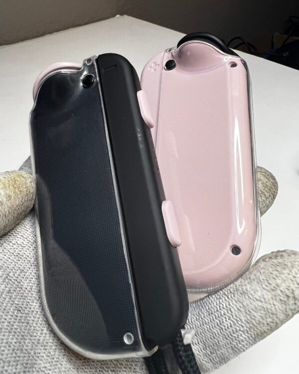 Cute Black & Pink - RGB LED - Custom Joycons for the Nintend Switch - Image 7