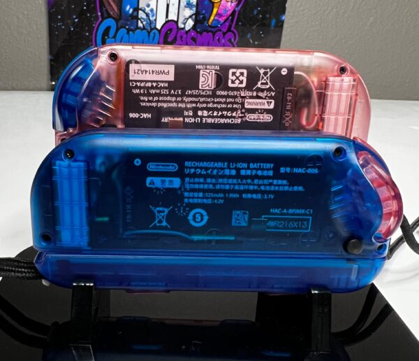 Gummy Bears - Clear Pink & Blue - Custom Joycons for the Nintend Switch - Image 3