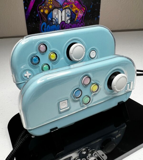 Cute Hearts theme - Heaven Blue Pastel - Custom Joycons for the Nintend Switch - Image 4