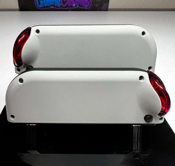 Retro NES Inspired - Chrome Red Accents - Custom Joycons for the Nintend Switch - Image 4