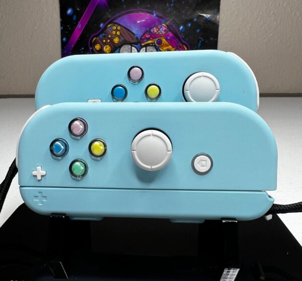 Cute Hearts theme - Heaven Blue Pastel - Custom Joycons for the Nintend Switch - Image 5
