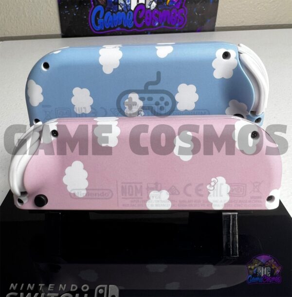 Cute Cartoon Theme - Baby Blue Soft Pink - Custom Joycons for the Nintend Switch - Image 4