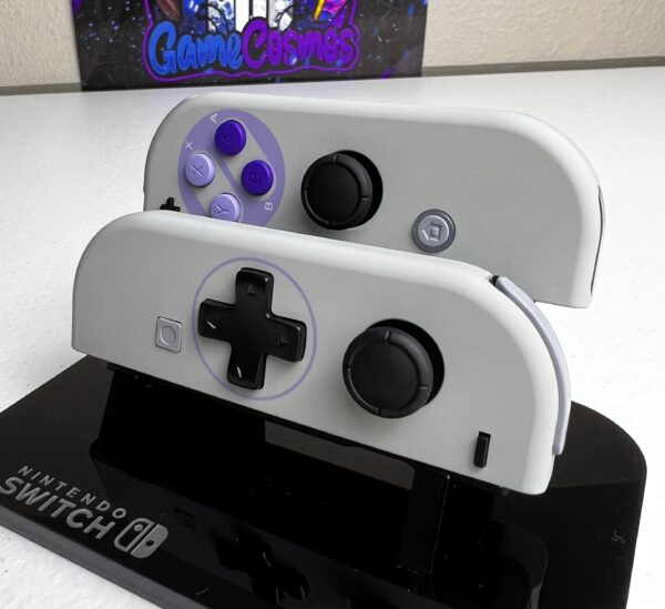 SNES Super Nintend Inspired - Soft Touch - Custom Joycons for the Nintend Switch - Image 3