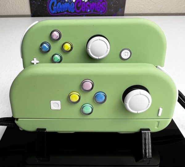 Cute Hearts theme - Matcha Green Pastel - Custom Joycons for the Nintend Switch - Image 2