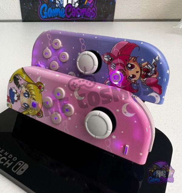 Sailor Moon And Chibiusa - RGB LED - Custom Joycons for the Nintendo Switch - Image 7