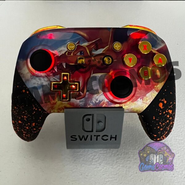 Fire Type Anime Theme - RGB LED - Custom Wireless Pro Controller for The Switch Or PC - Image 4