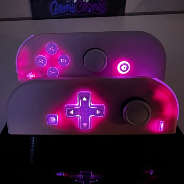 Soft Touch Sakura Pink - RGB LED - Custom Joycons for the Nintend Switch - Image 7