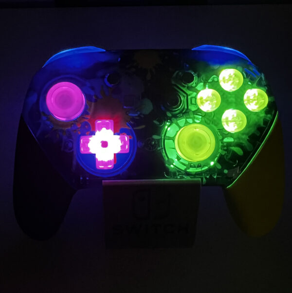 Glossy Splatter - RGB LED - Wireless Pro Controller for The Switch Or PC - Image 2
