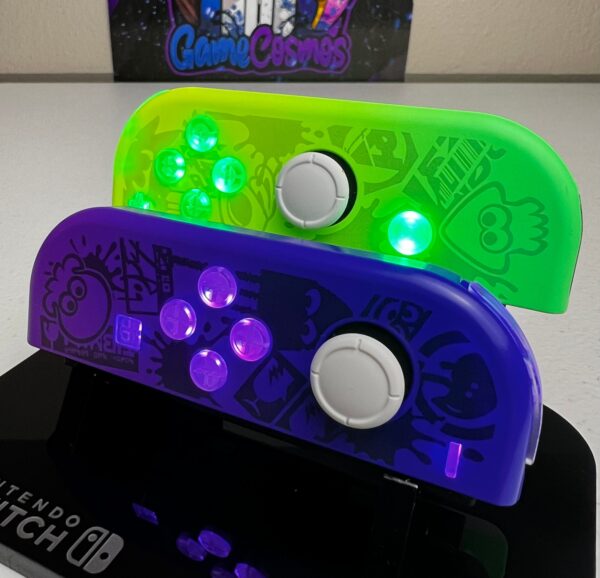 Splat00n 3 Inspired - RGB LED - Custom Joycons for the Nintend Switch - Image 3