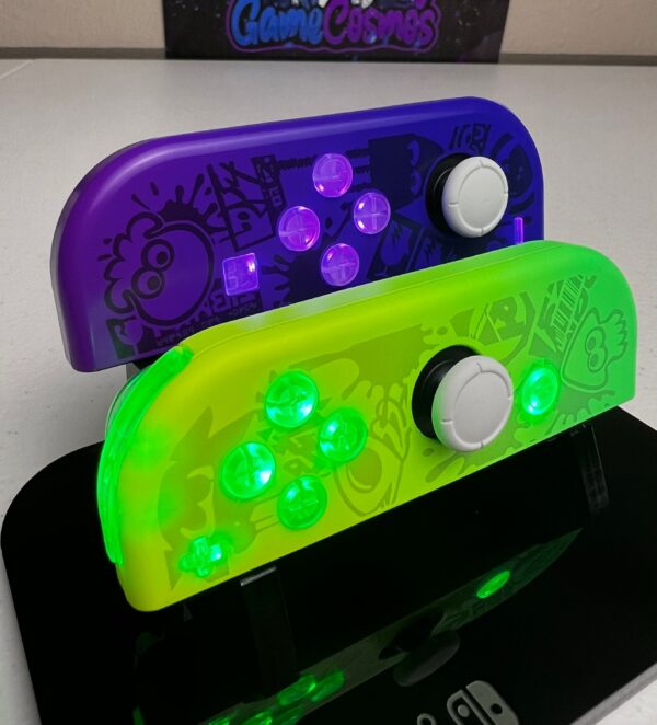 Splat00n 3 Inspired - RGB LED - Custom Joycons for the Nintend Switch - Image 4