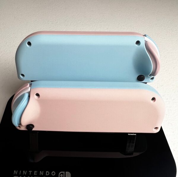 Cute pastel theme - Sakura pink heaven blue - Custom Joycons for Nintend Switch - Image 5