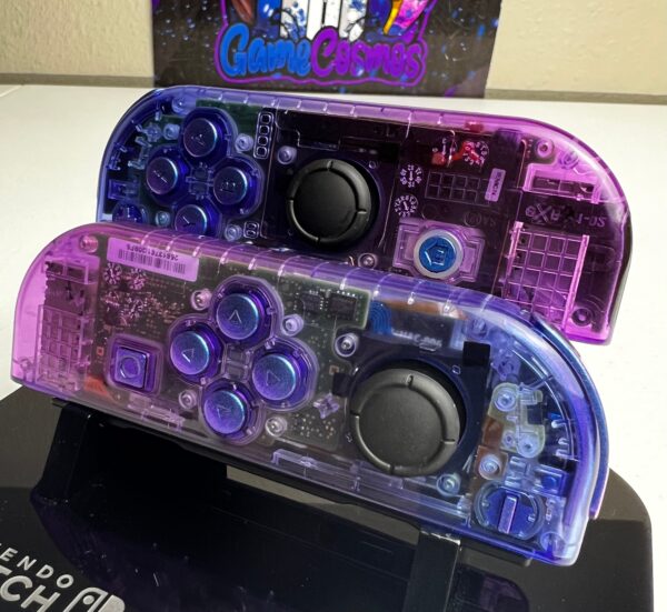 Two-Tone Glossy Gradient - Blue & Purple - Custom Joycons for the Nintend Switch - Image 2