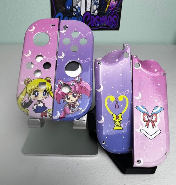 Sailor Moon And Chibiusa - RGB LED - Custom Joycons for the Nintendo Switch - Image 2