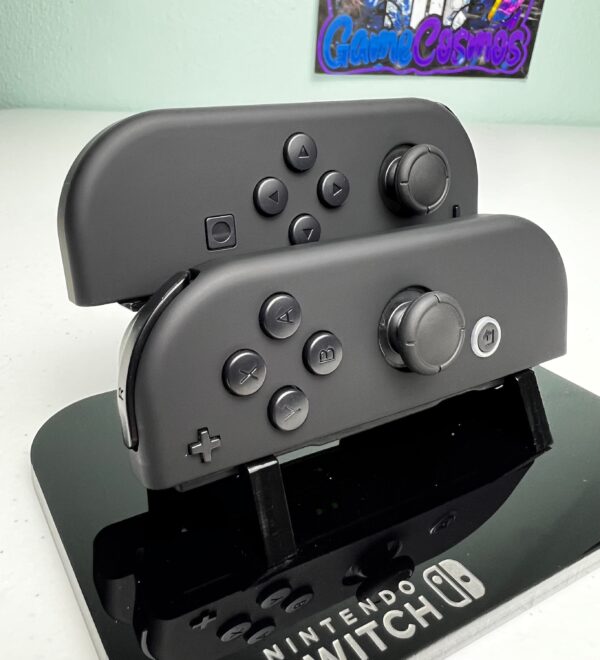 Soft Touch Midnight Black - Black Accents - Custom Joycons for the Nintend Switch - Image 4
